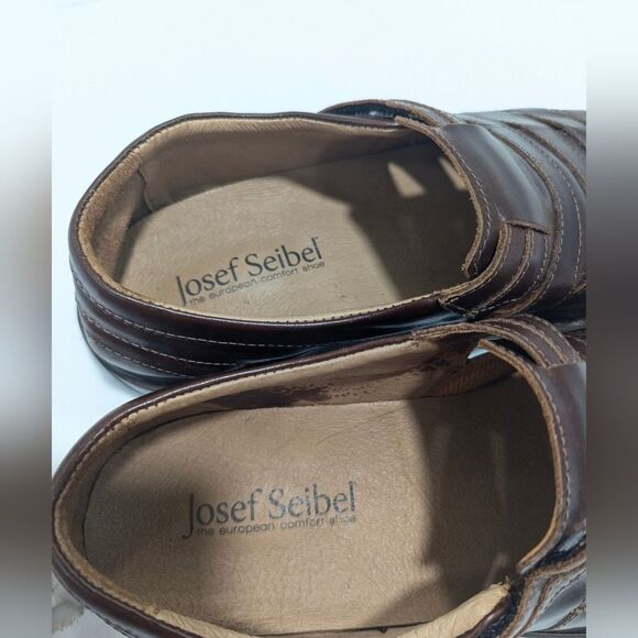 Joseph Seibel Steven closed toe smart leather sandal velcro fastening size 10 - Picture 8 of 9